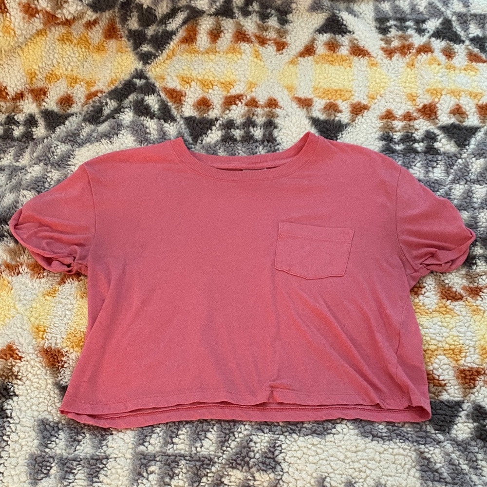 H&M Pink Crop Top with Pocket